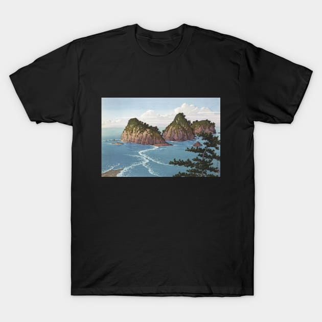 Dogashima Island in Izu by Kawase Hasui T-Shirt by Takeda_Art